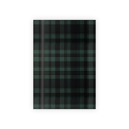 Forest Green Black Plaid Gift Wrapping Paper Rolls, 1pc