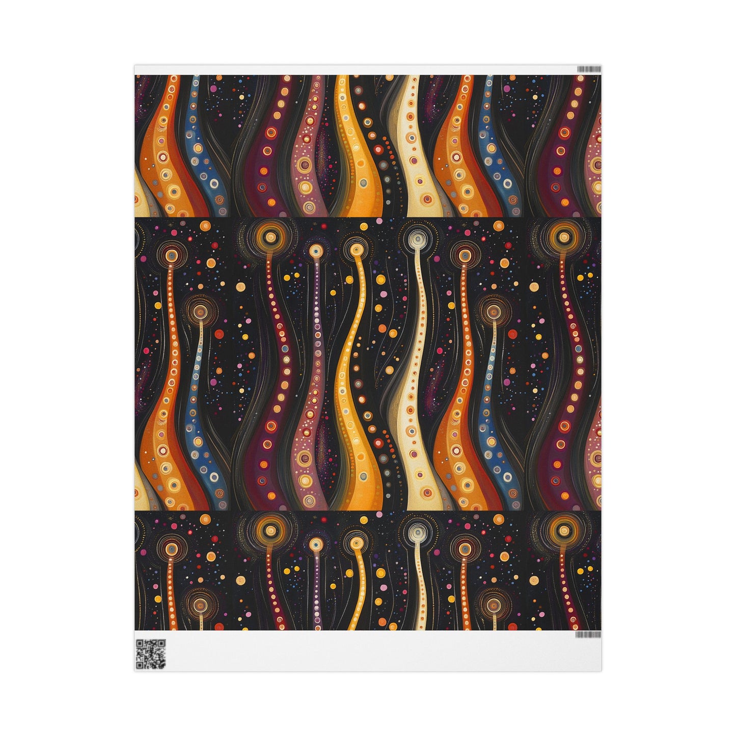 Swirl Celestial Orb Sun Glow Pattern Wrapping Papers