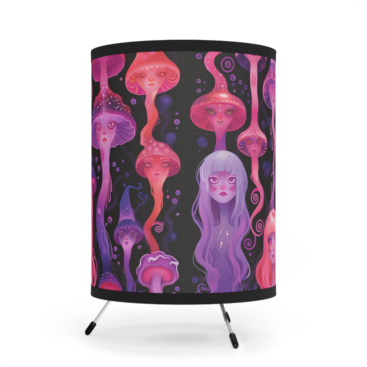 Jellyfish UV Pastel Lava Lamp Spirit Drip Tripod Lamp with High-Res Printed Shade, US\CA plug