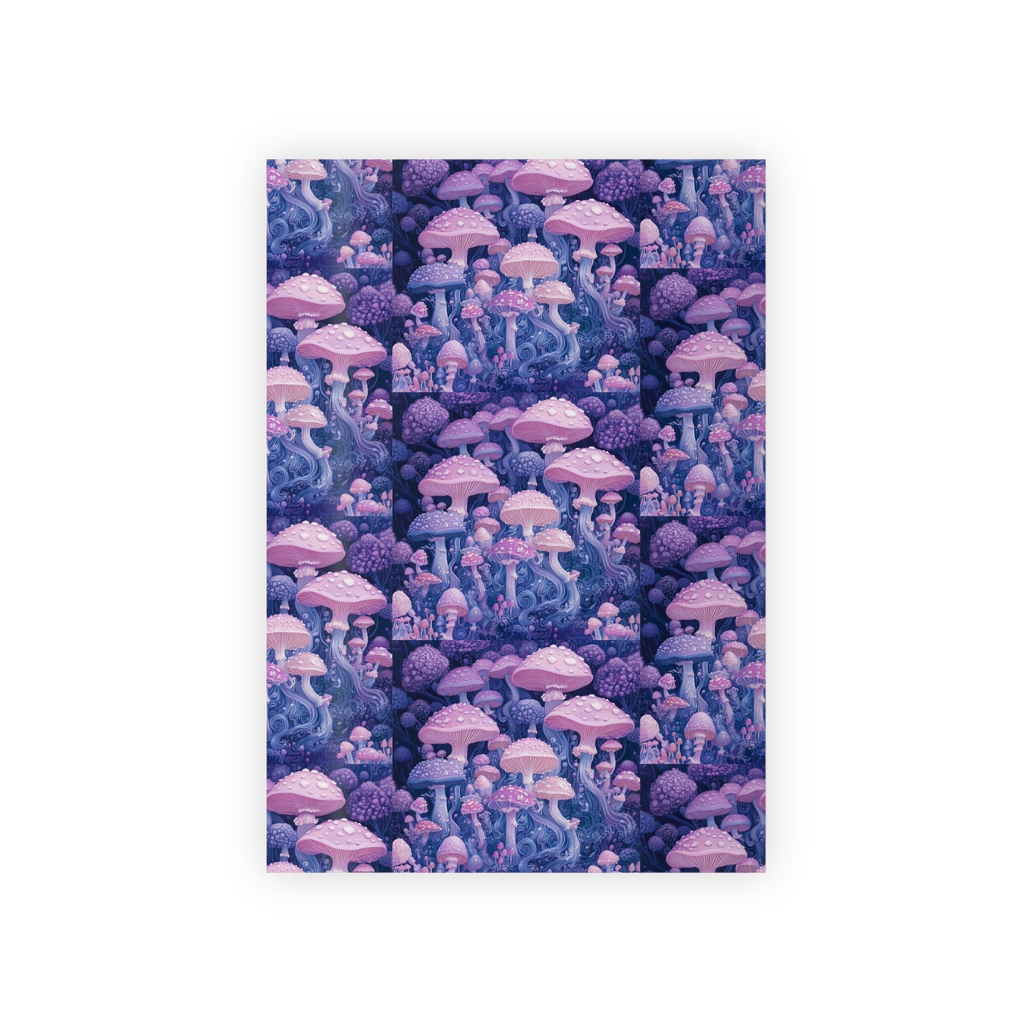 Purple Lavender Mushroom Pastel Psychedelic Clusters Gift Wrapping Paper Rolls, 1pc