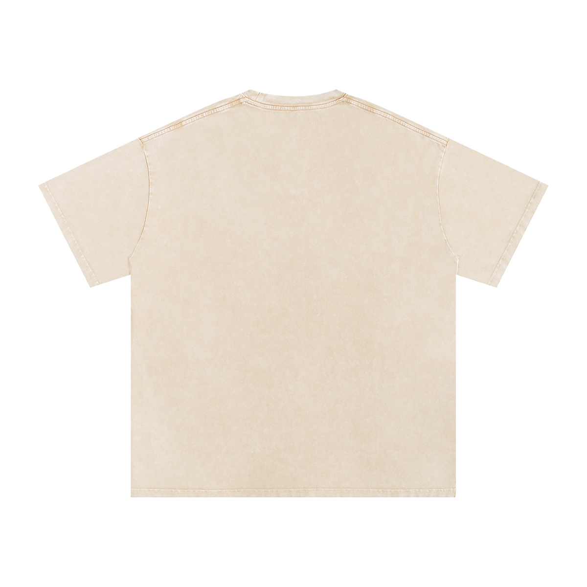 Raccoon Rorshach Moon Lotus Drip Snow Washed Oversized Cotton T-Shirt