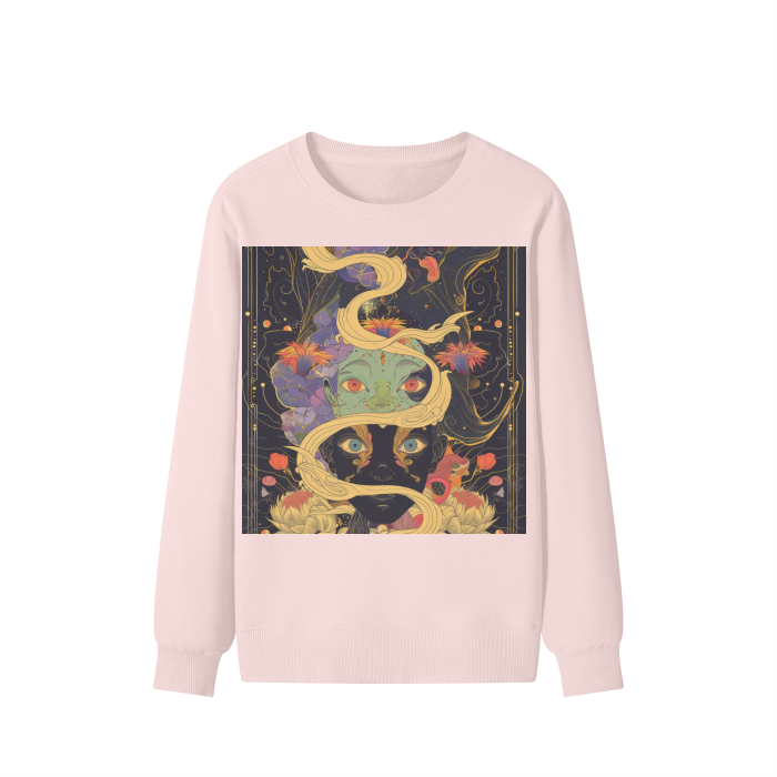 Avant-Garde 2 Soul Psychedelia Smoke Lotus Space Streetwear Pullover Classic Sweater - 300 GSM