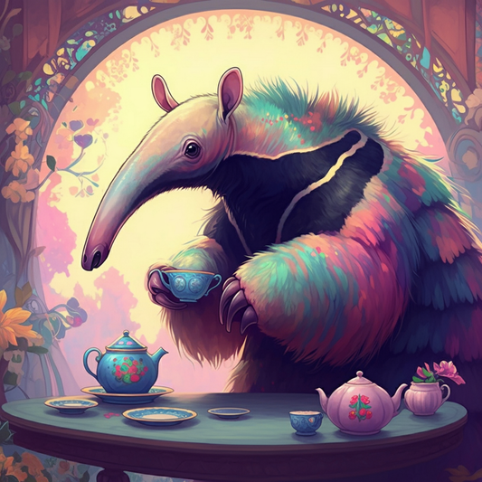 Anteater Has Tea Pastel Wonderland Table