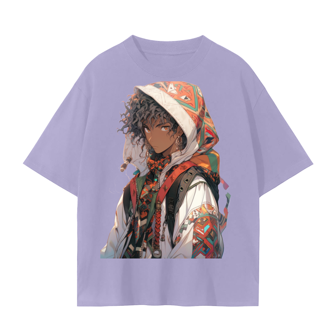 Hooded Anime Gypsy Levant Man Steam Punk Futuristic Unisex Tee Unisex Seamless T-Shirt