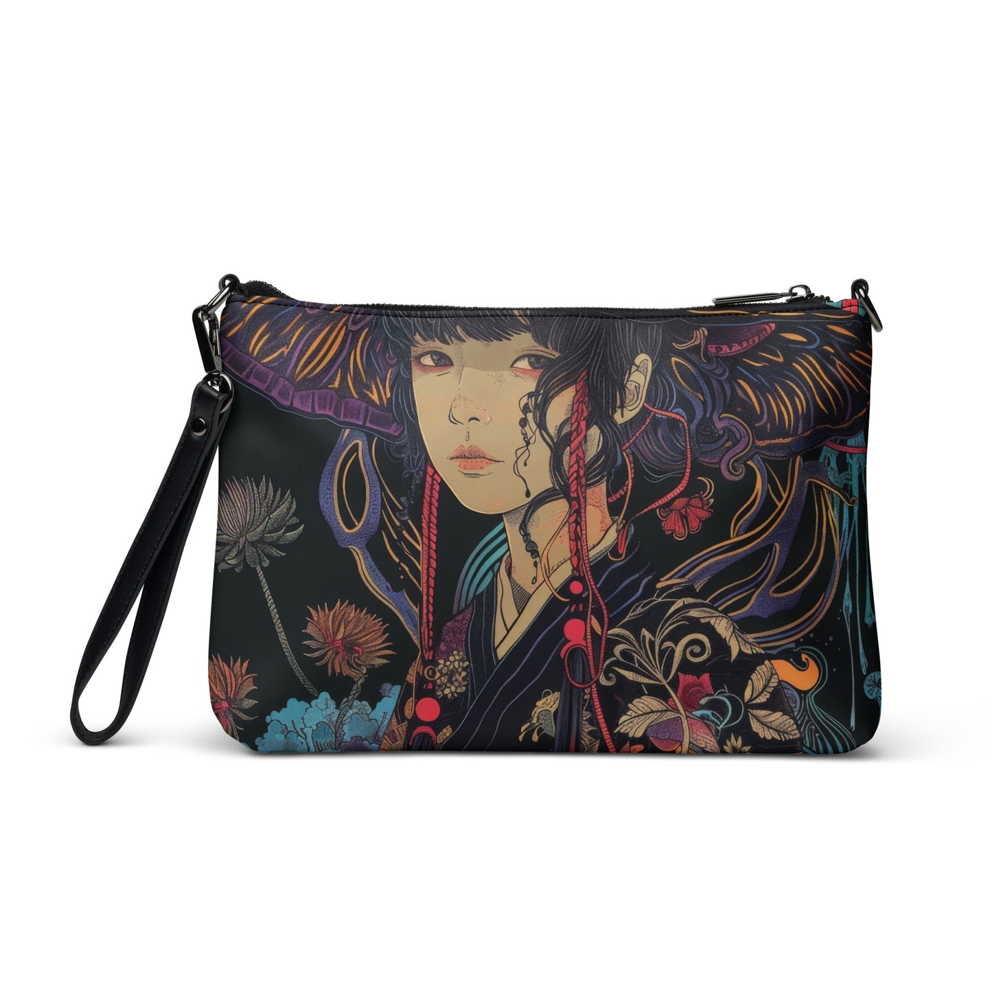 Avant Moth Goddess Floral Headress Lady Crossbody bag