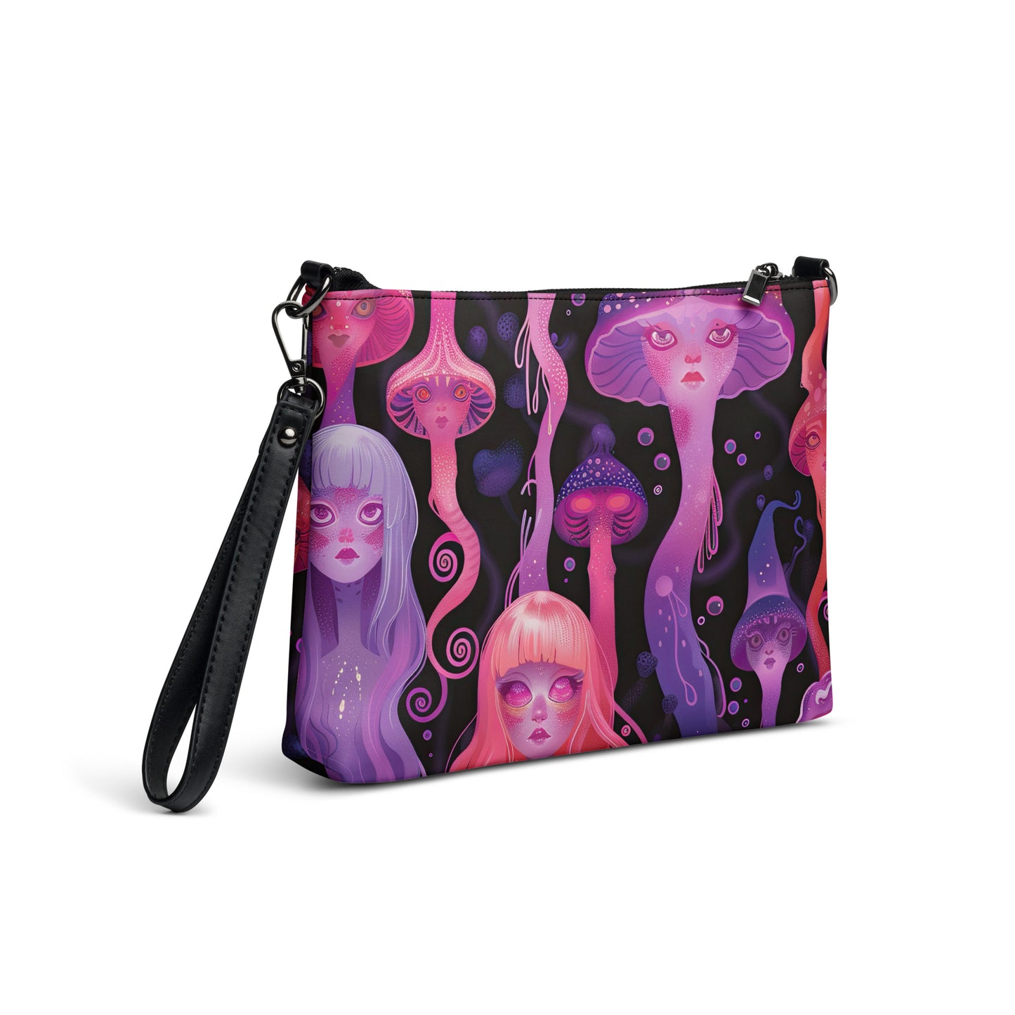 Lava UV Pink Purple Pastel Jellyfish Spirit Crossbody bag