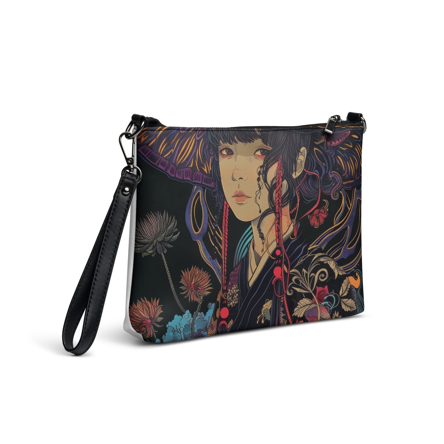 Avant Moth Goddess Floral Headress Lady Crossbody bag