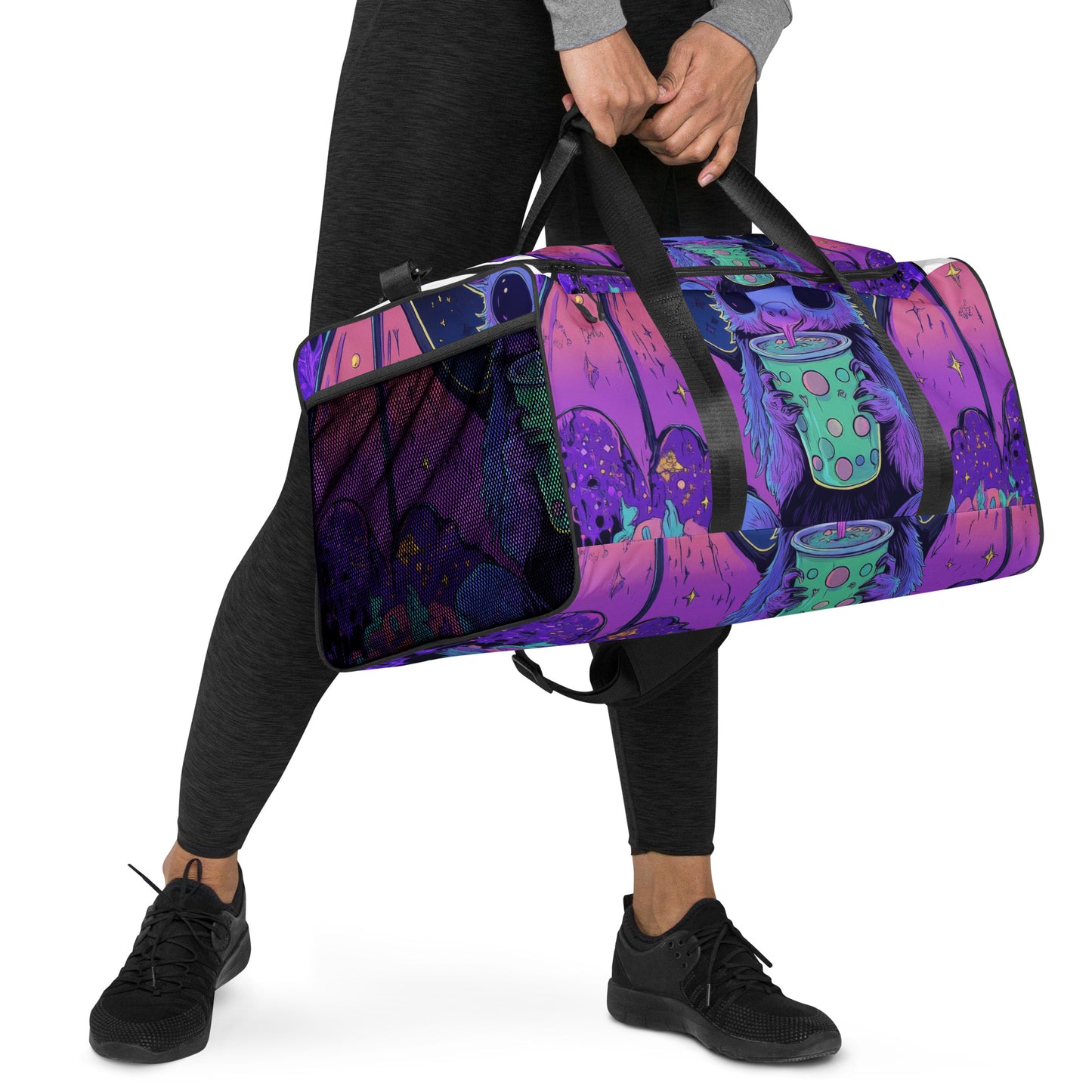 UV Bat Boba Tea in Wonderland Duffle bag