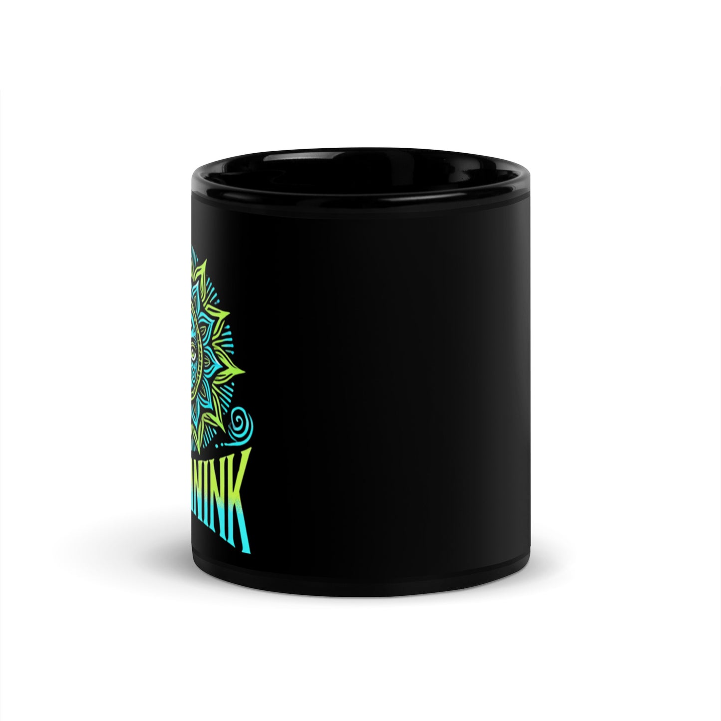 ShamanInk Logo Black Glossy Mug