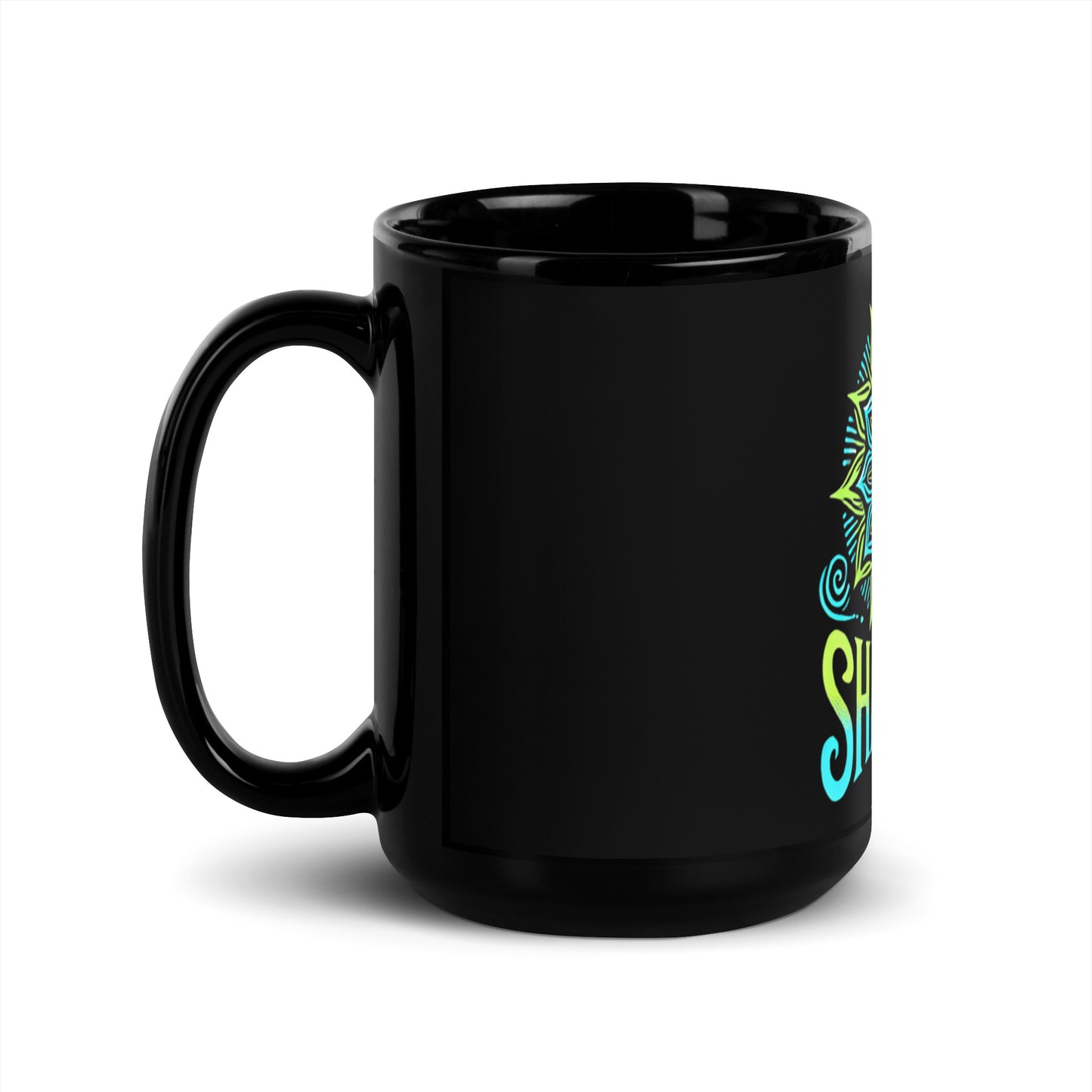 ShamanInk Logo Black Glossy Mug