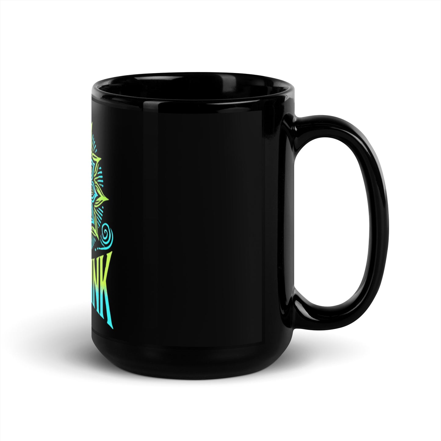 ShamanInk Logo Black Glossy Mug