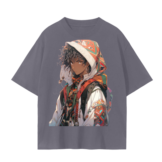 Hooded Anime Gypsy Levant Man Steam Punk Futuristic Unisex Tee Unisex Seamless T-Shirt