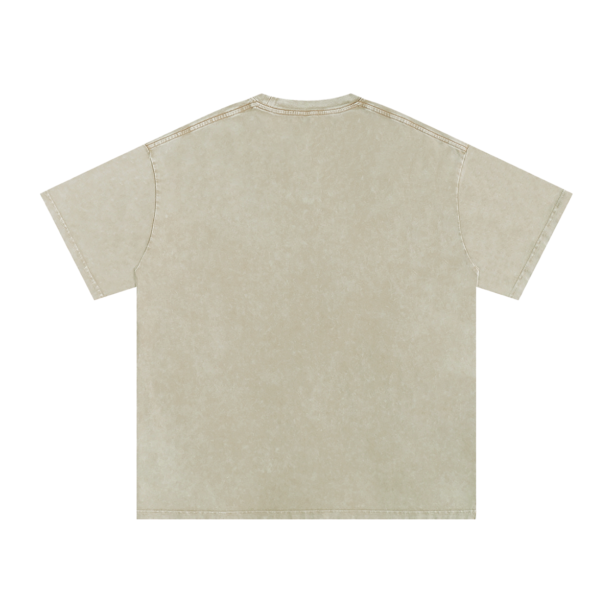 Raccoon Rorshach Moon Lotus Drip Snow Washed Oversized Cotton T-Shirt