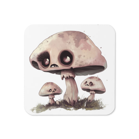 Sad Shroomies Cork-back coaster