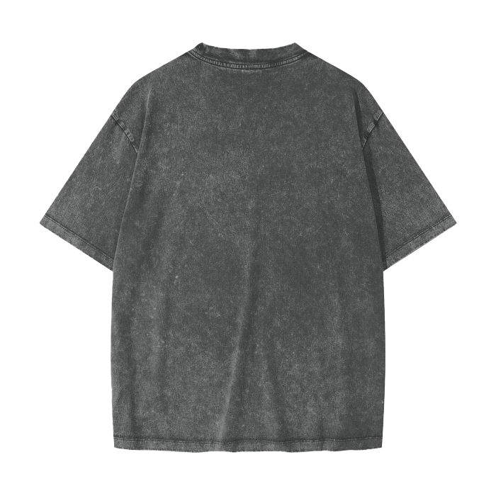 Opossum Reflection Grunge Punk Streetwear Reflection UV Festival American Vintage Waxed Dyed Washed  Heavyweight 100% Cotton T-Shirt
