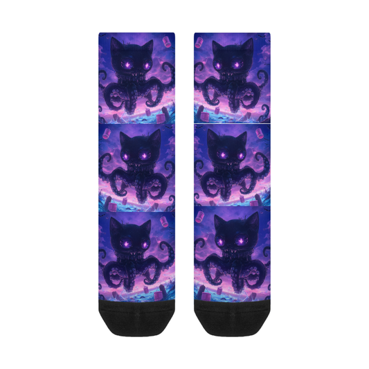 All-Over Print Color Matching Crew Socks