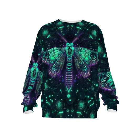 DragonFly Glow Festival Psy Fire Fly All-Over Print Unisex Oversized Sweatshirt