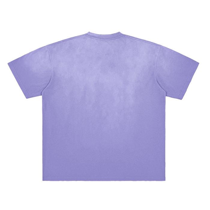 Art Nouveau Opossum Psychedelia Boba Tea Sunbeam Magenta Blotter Pastel Festival Boyfriend Fit Vintage Washed Shoulder & Body White Gradient