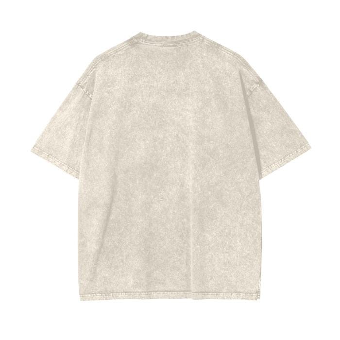 Purple Psychedelic Waffle Squirrel F Karen 4 Sean Psy Festival EDM Acid Wash Oversize T-Shirt - 250 GSM