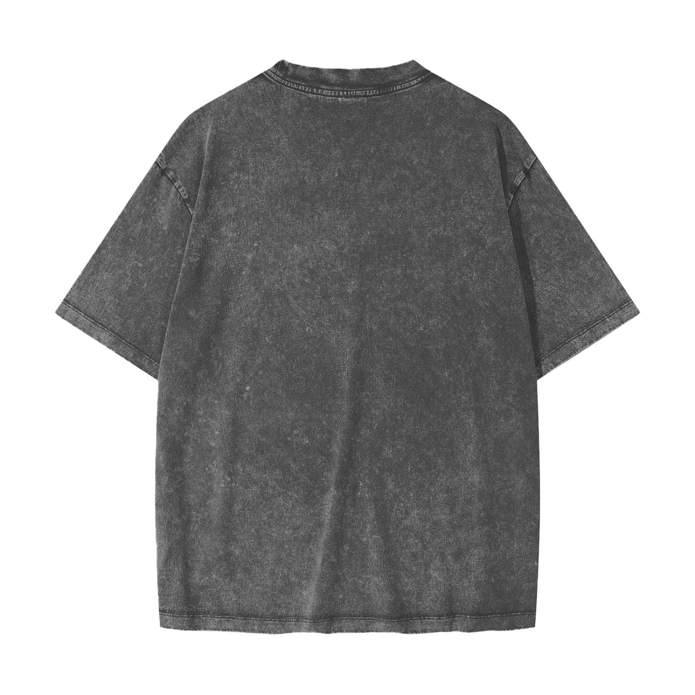 Ying Yang Harp Seal in Water Yin Yang Pool Streetwear American Vintage Waxed Dyed Washed  Heavyweight 100% Cotton T-Shirt