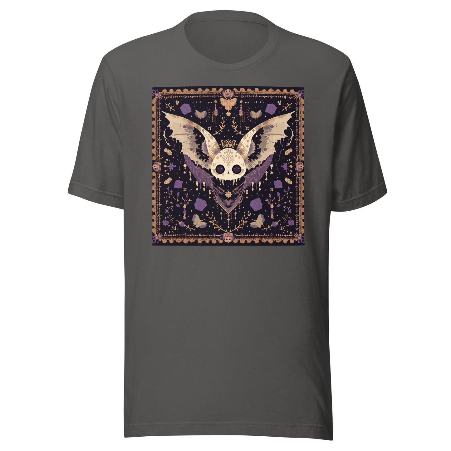Chibi Anime Dumpling Bat Moth Pastel Goth Tile Unisex t-shirt