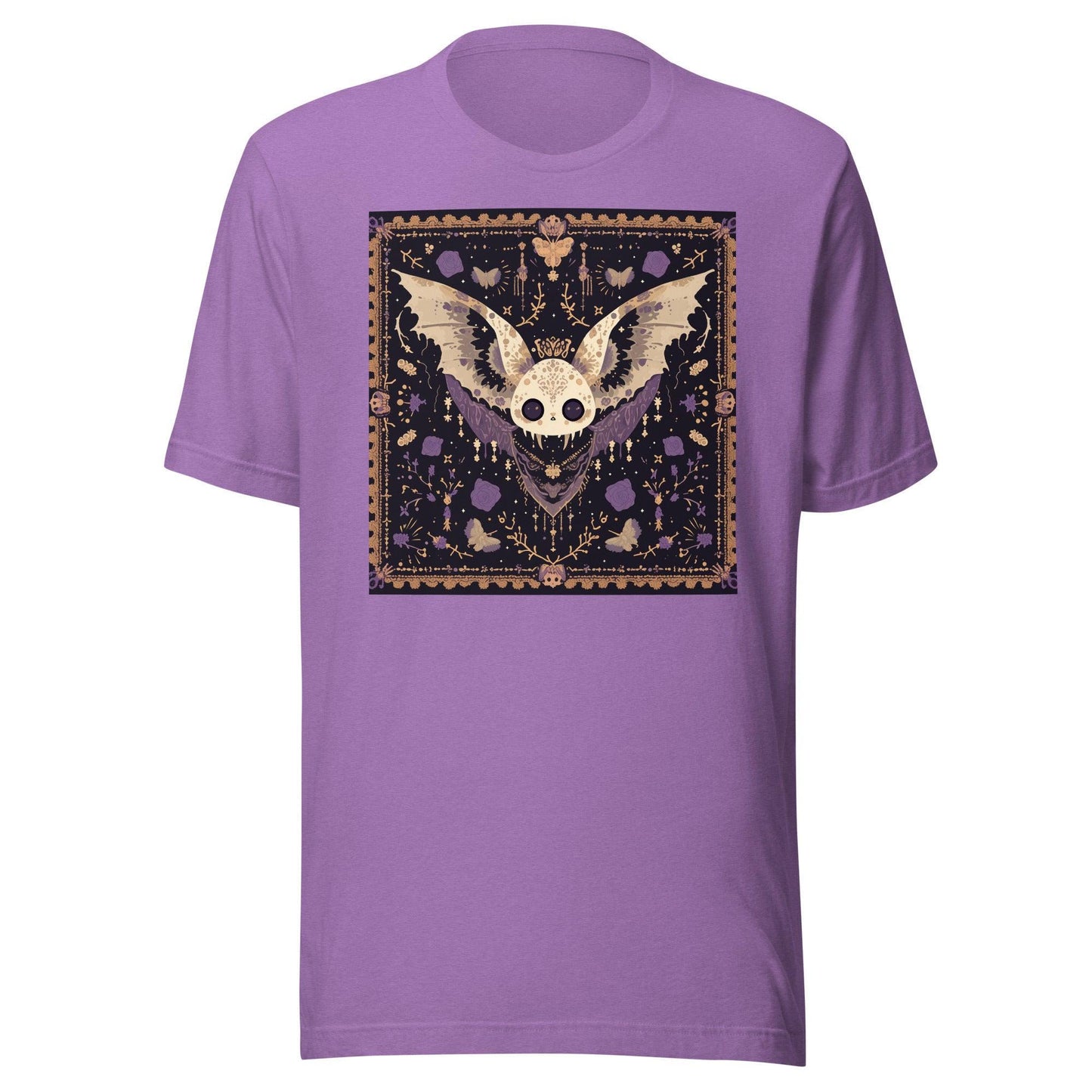Chibi Anime Dumpling Bat Moth Pastel Goth Tile Unisex t-shirt