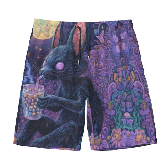 All-Over Print Men‘s Beach Shorts With Lining