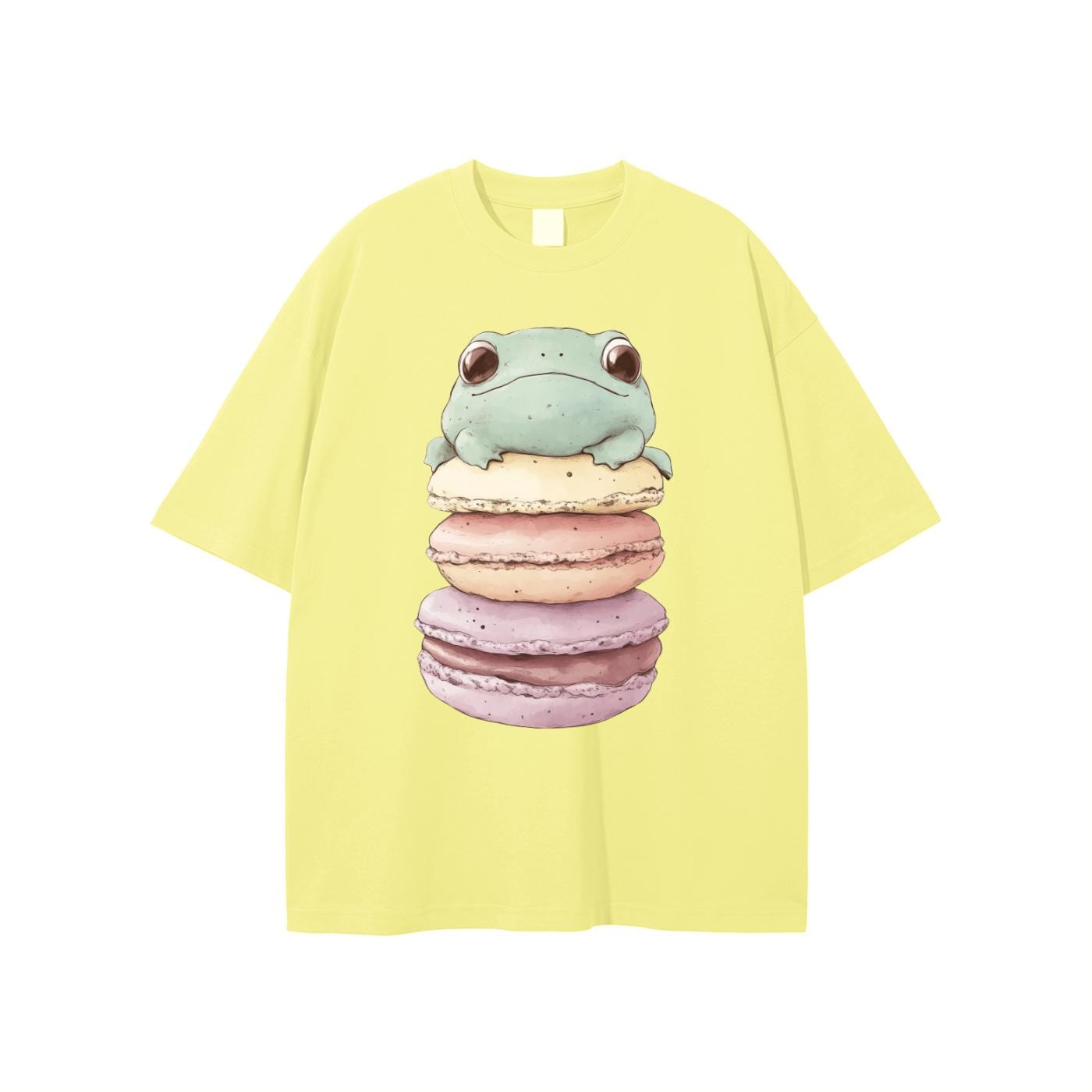Stacked Macaroon Frog Pastel Chibi Anime Frog Unisex T-shirt