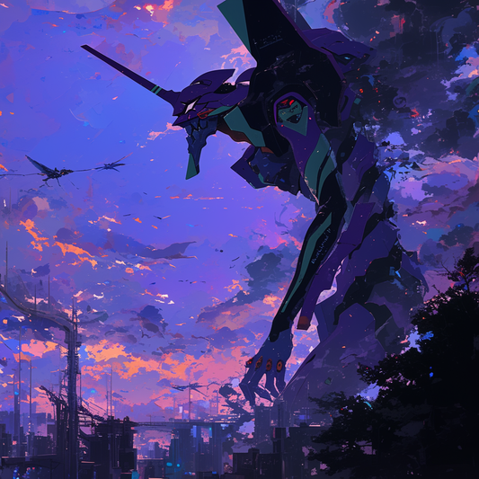 Purple Dark Sky Gundam Mecca Onlook Unisex Tee