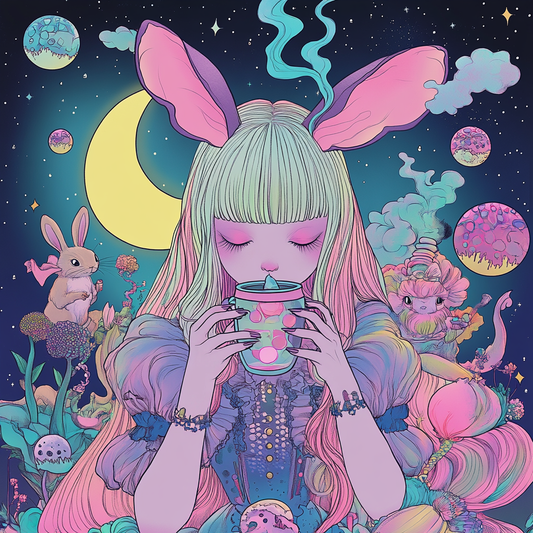 Tea Time Boba UV Pastel Alice Sip Unisex Tee
