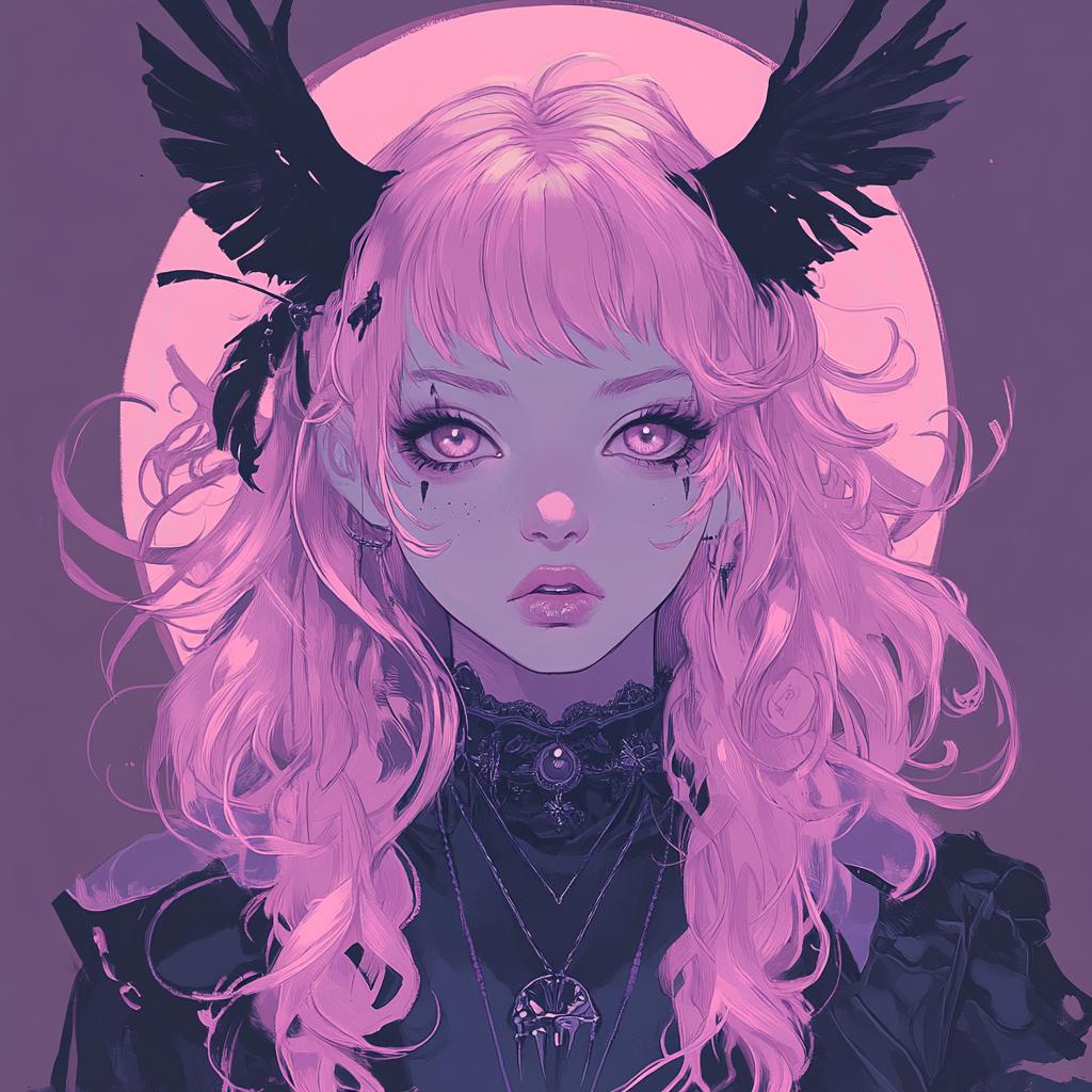 Auric Pastel Bat Anime Girl Unisex Tee