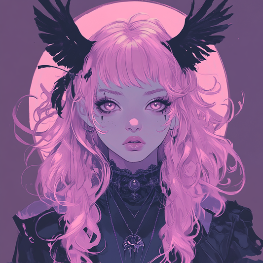 Auric Pastel Bat Anime Girl Unisex Tee