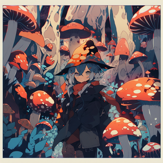 Grey Closeup Mushroom Tall Woods Unisex Tee
