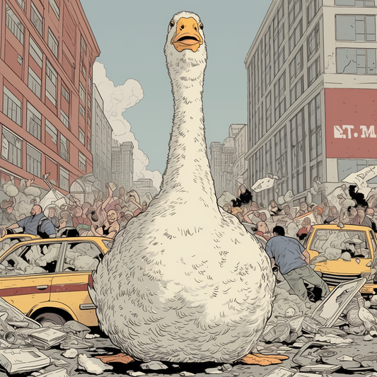 Goose Anime Car City Zilla Unisex Tee
