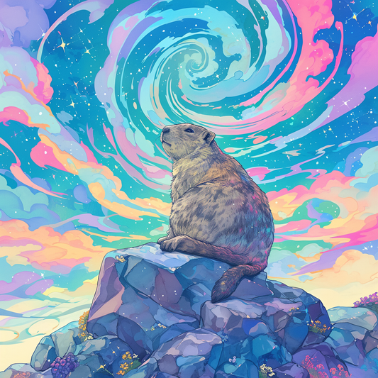 Capy Hyrax Pastel Swirl