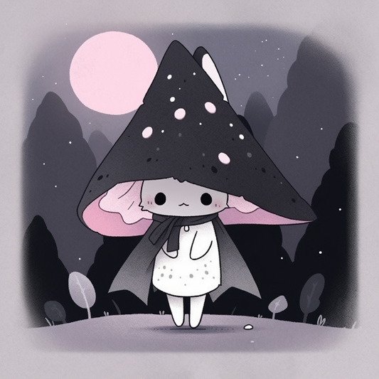 Cat Grey Shroom Kawaii Unisex Tee