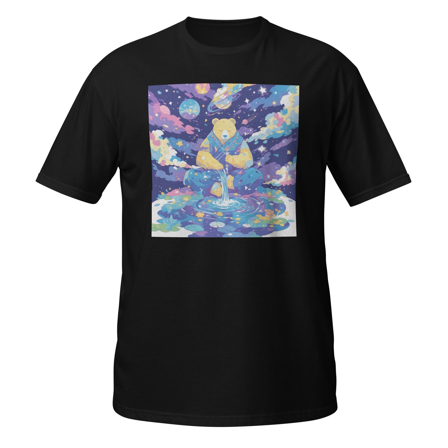 Bear Space Drip Color Pond Unisex Tee