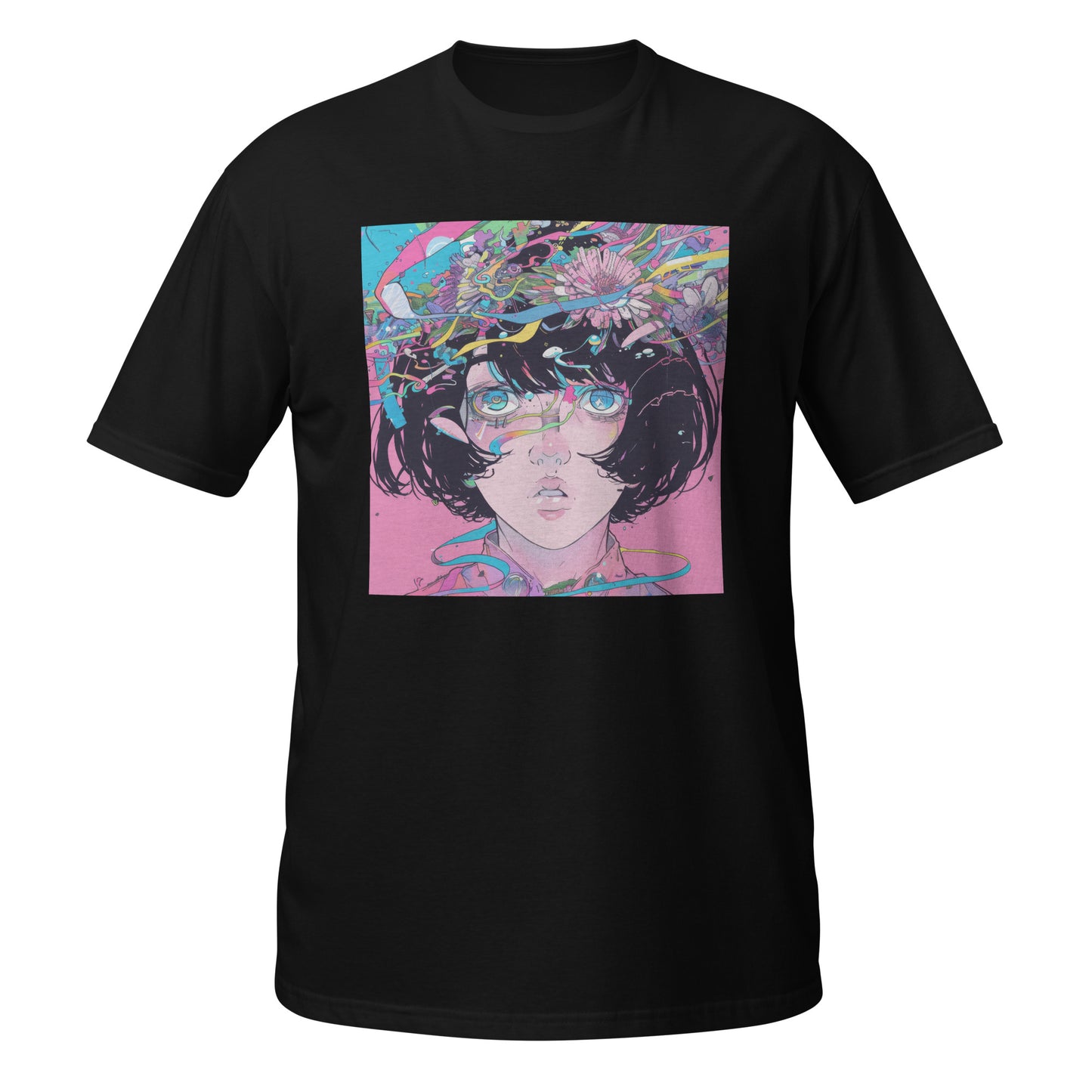 Pink Avant Garde Pastel Fractals Lady Unisex Tee