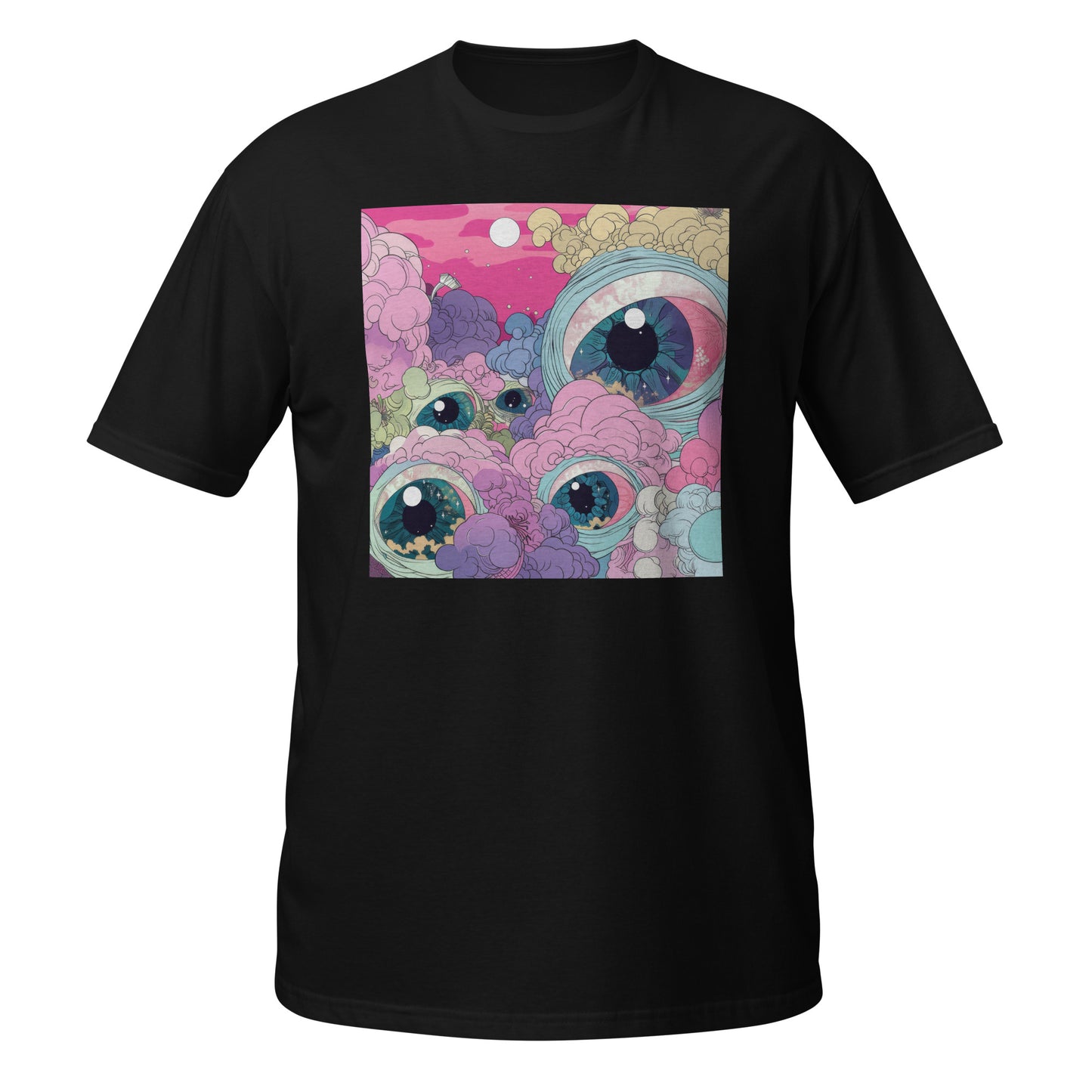 Pink Eye Pastel Sun Scene Unisex Tee