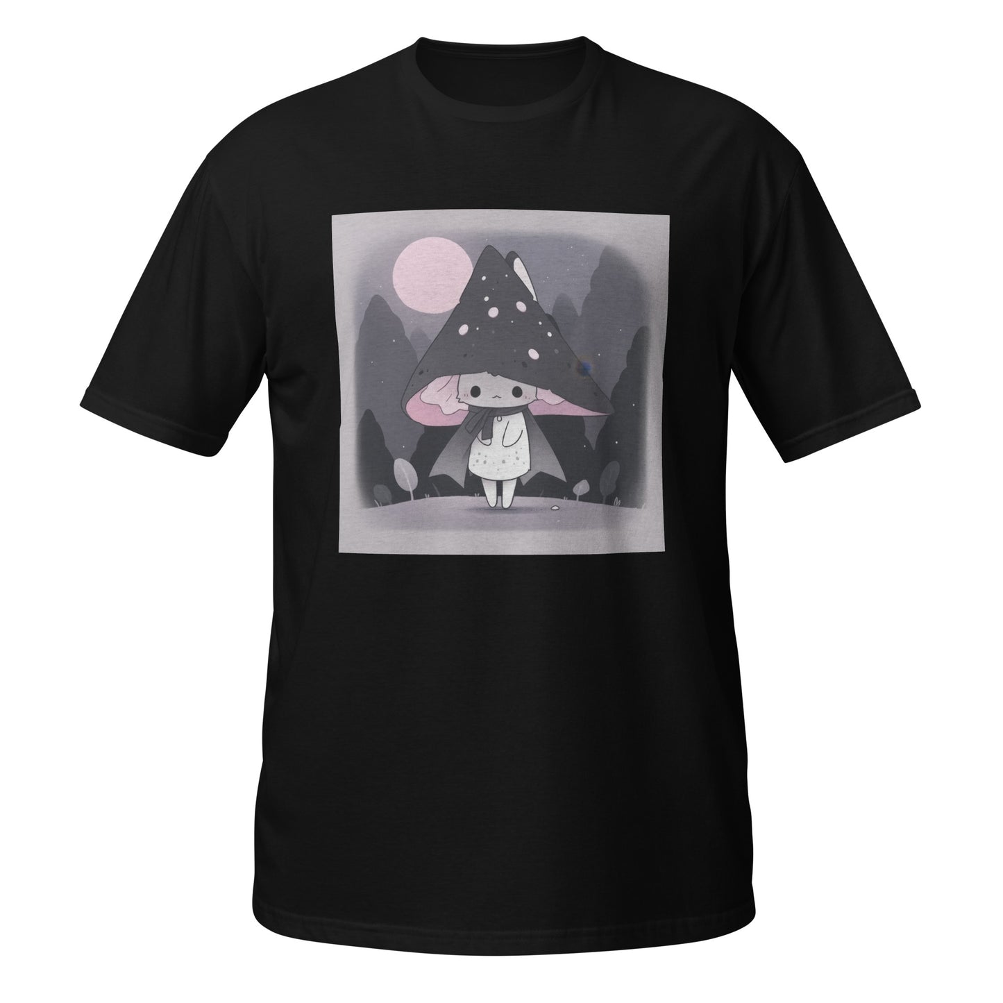 Cat Grey Shroom Kawaii Unisex Tee