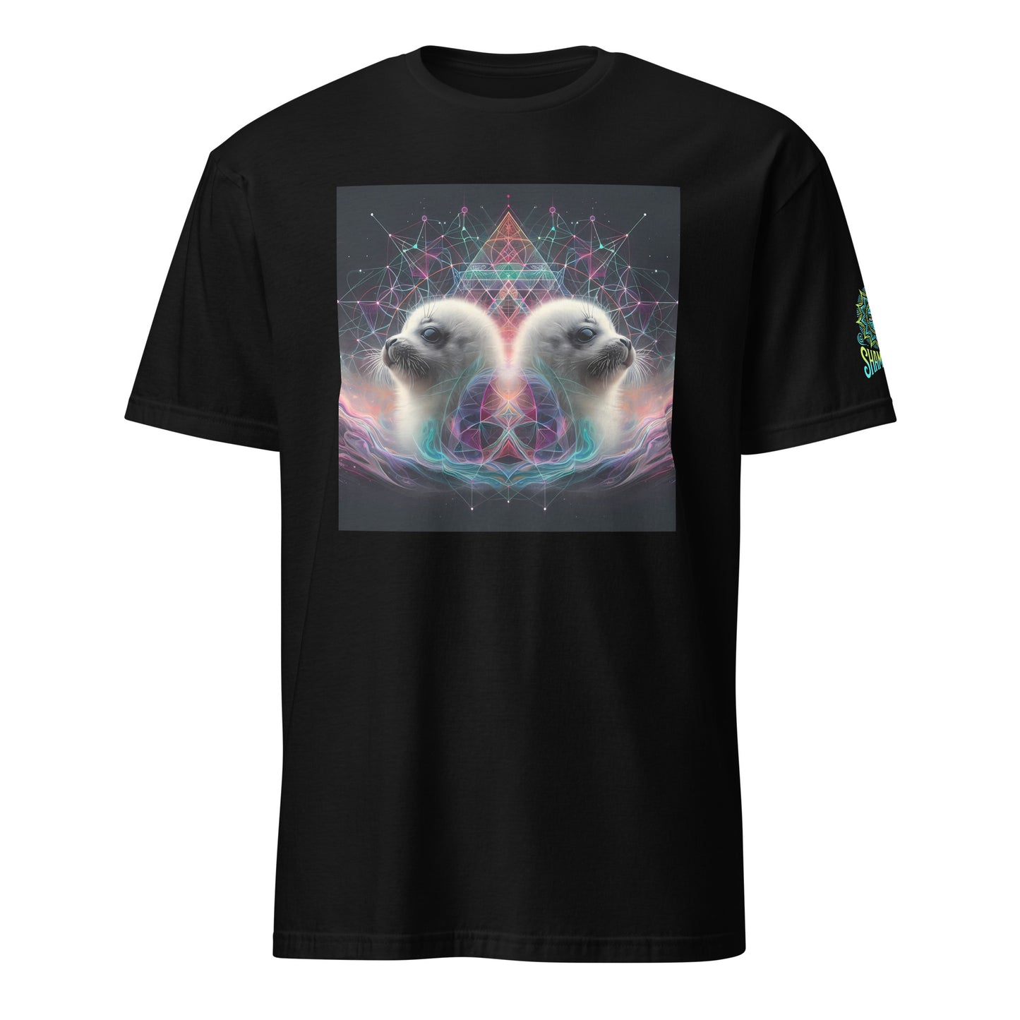 Seal Fractal Geometric Triangle Unisex Tee