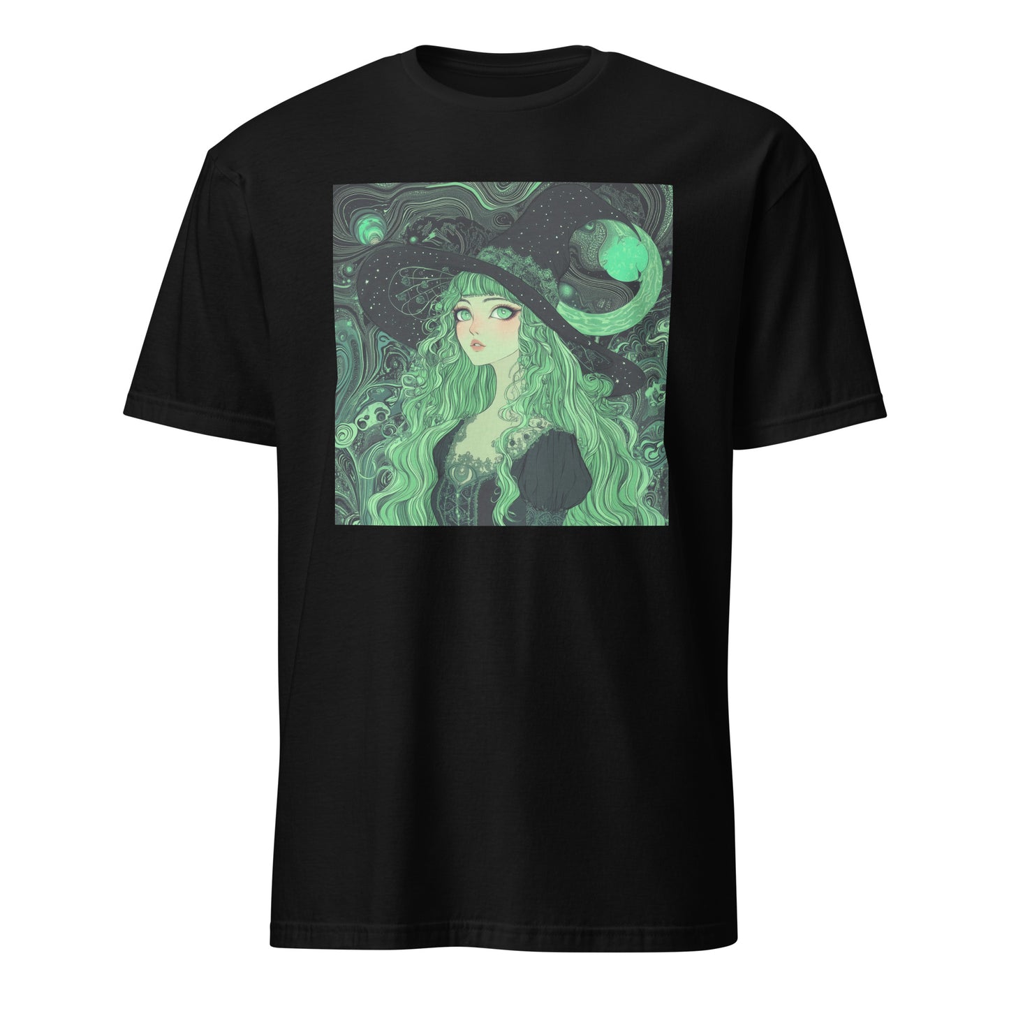 Mint Swirl Witchy Anime Goddess Lady Unisex Tee