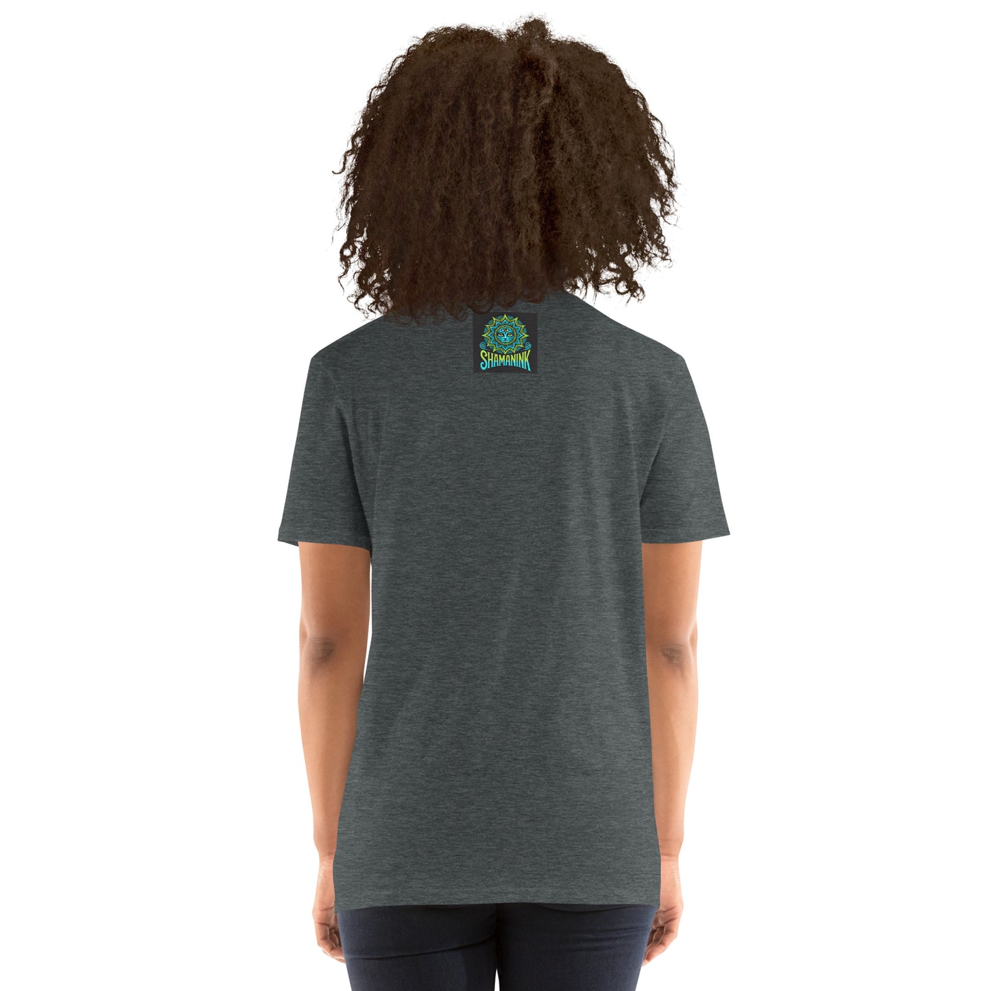Blue Glow Eye Face in Clouds Reflection Sky Azul NavyUnisex Tee
