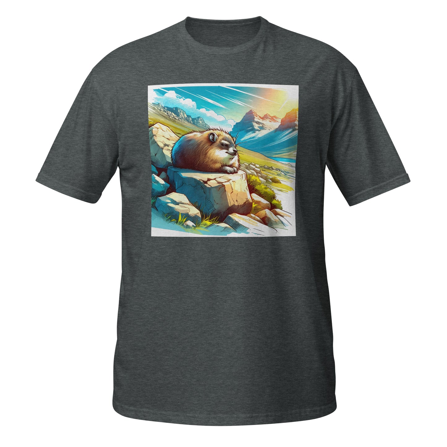 Hyrax Sky Rock Bathing Anime Scene Unisex Tee