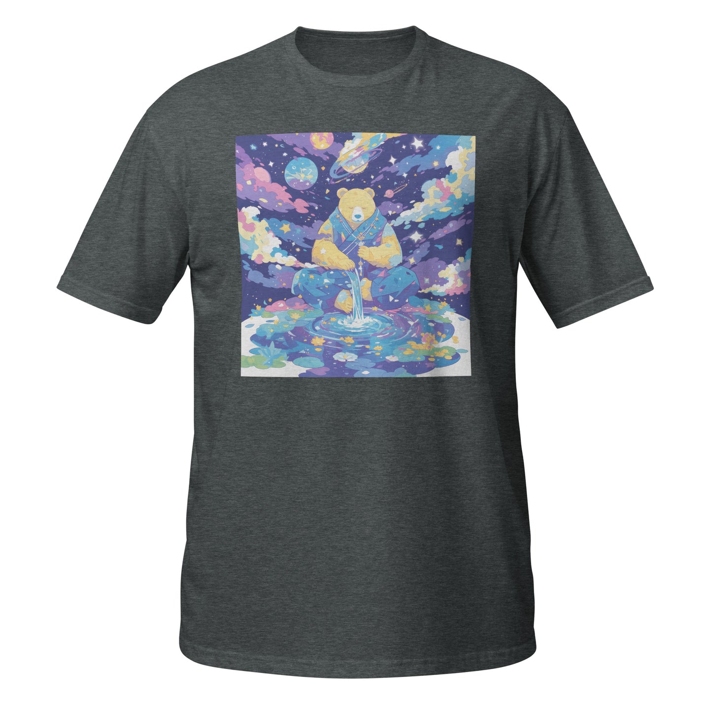 Bear Space Drip Color Pond Unisex Tee