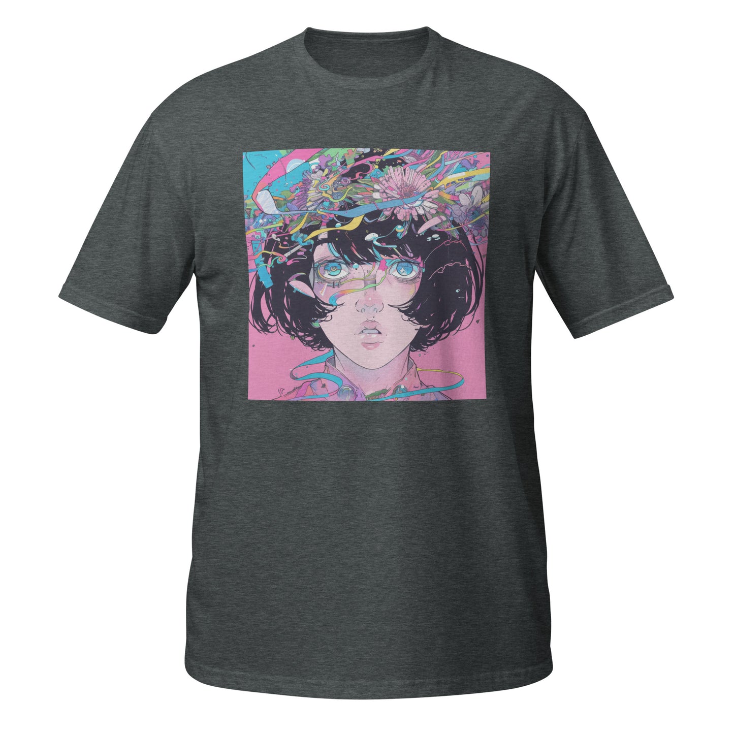 Pink Avant Garde Pastel Fractals Lady Unisex Tee