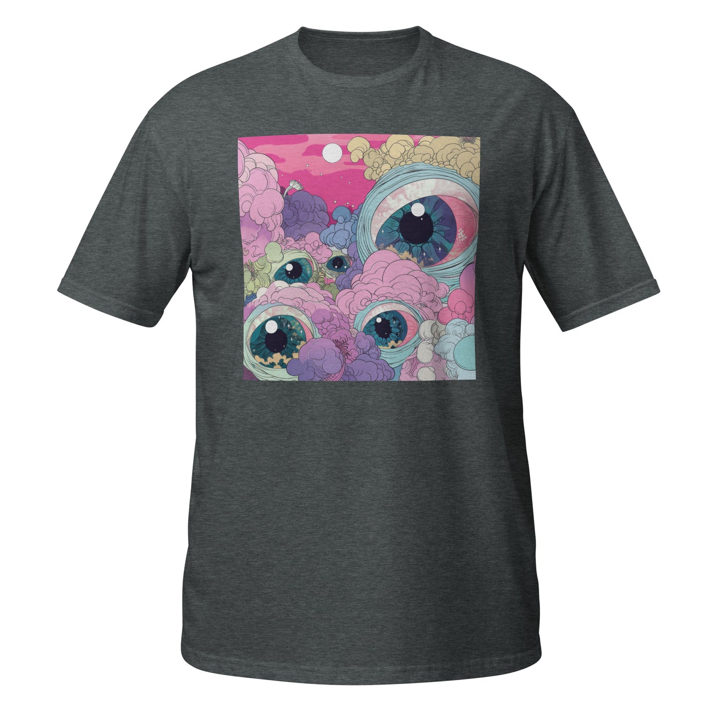 Pink Eye Pastel Sun Scene Unisex Tee