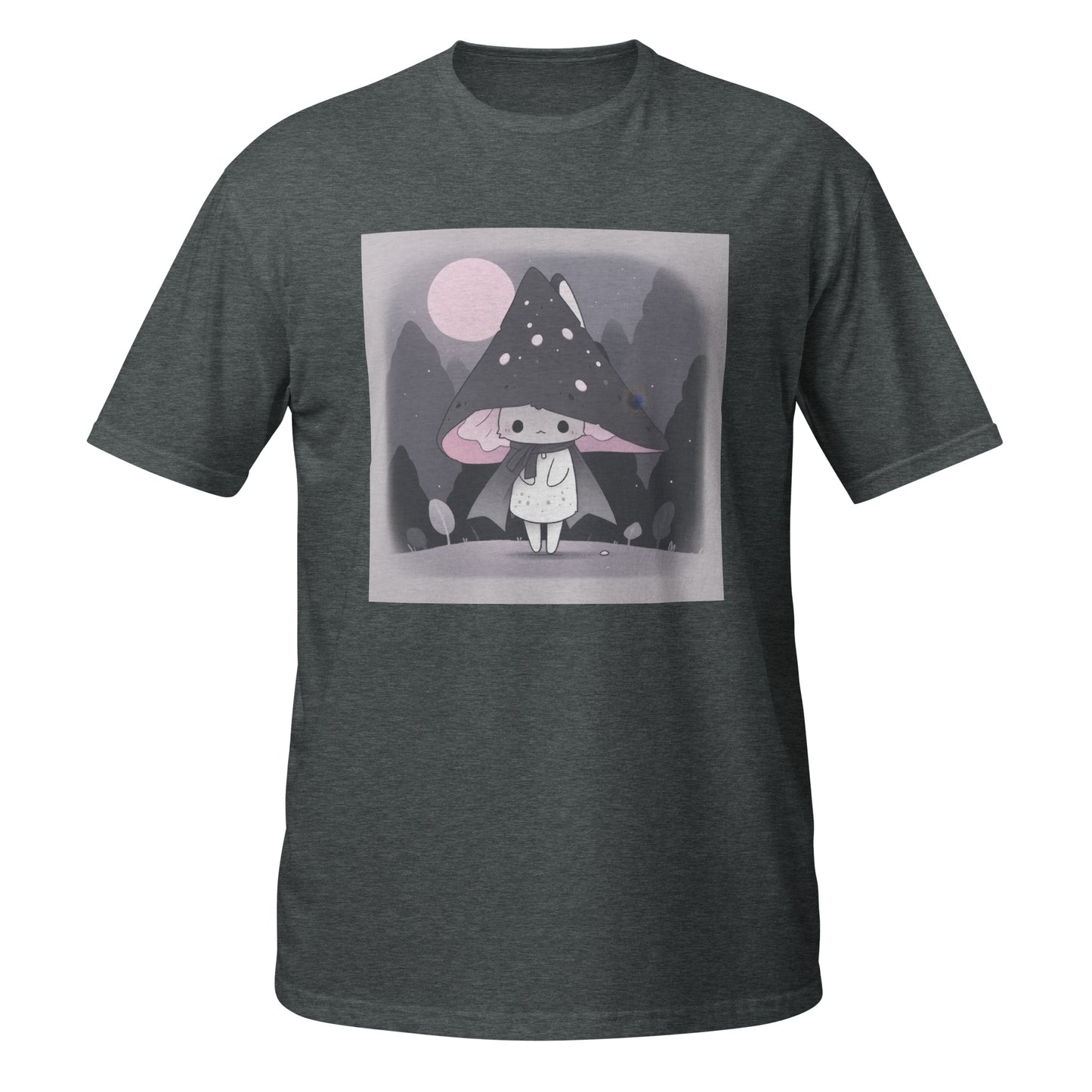 Cat Grey Shroom Kawaii Unisex Tee