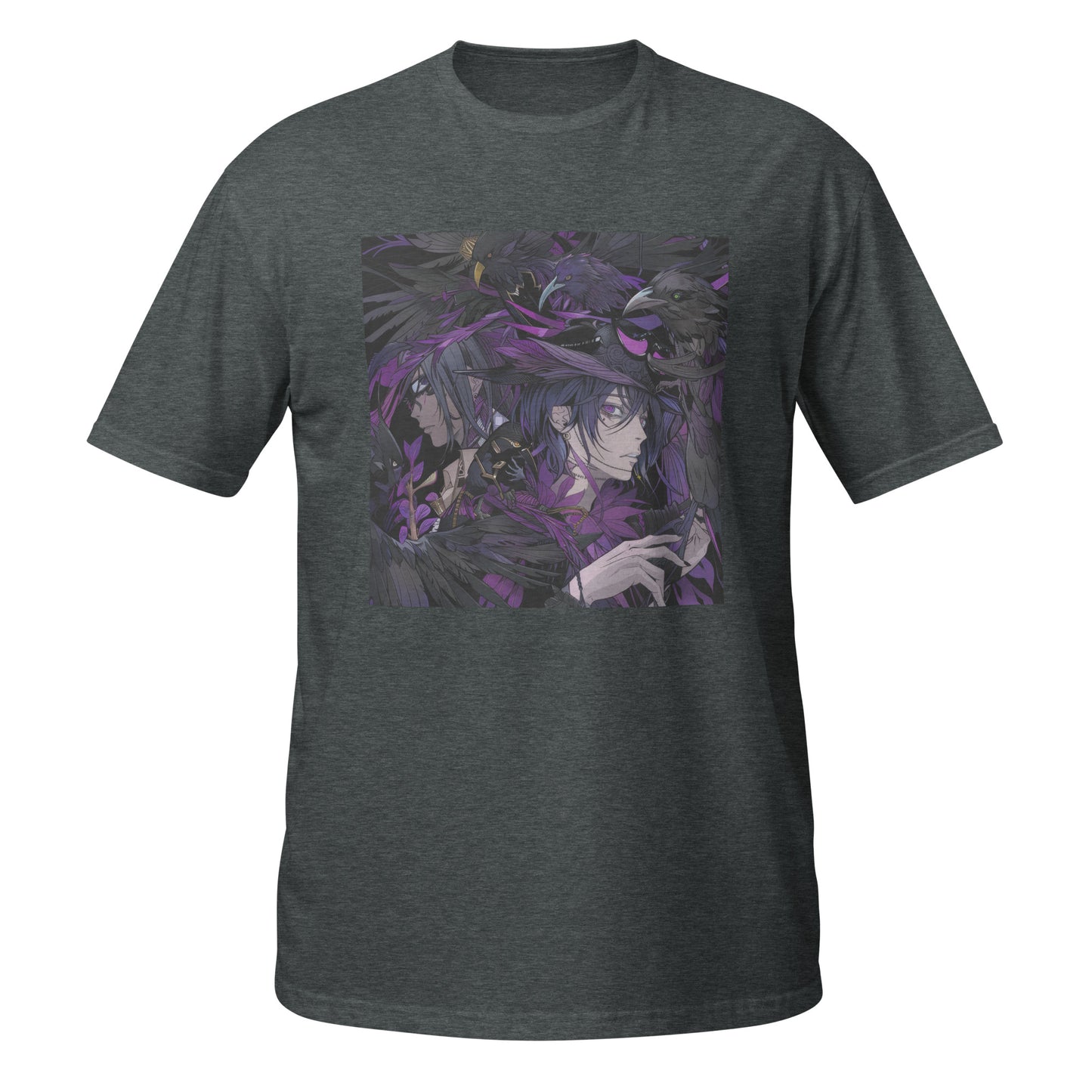 Tengu Crow Purple Anime Man Unisex Tee