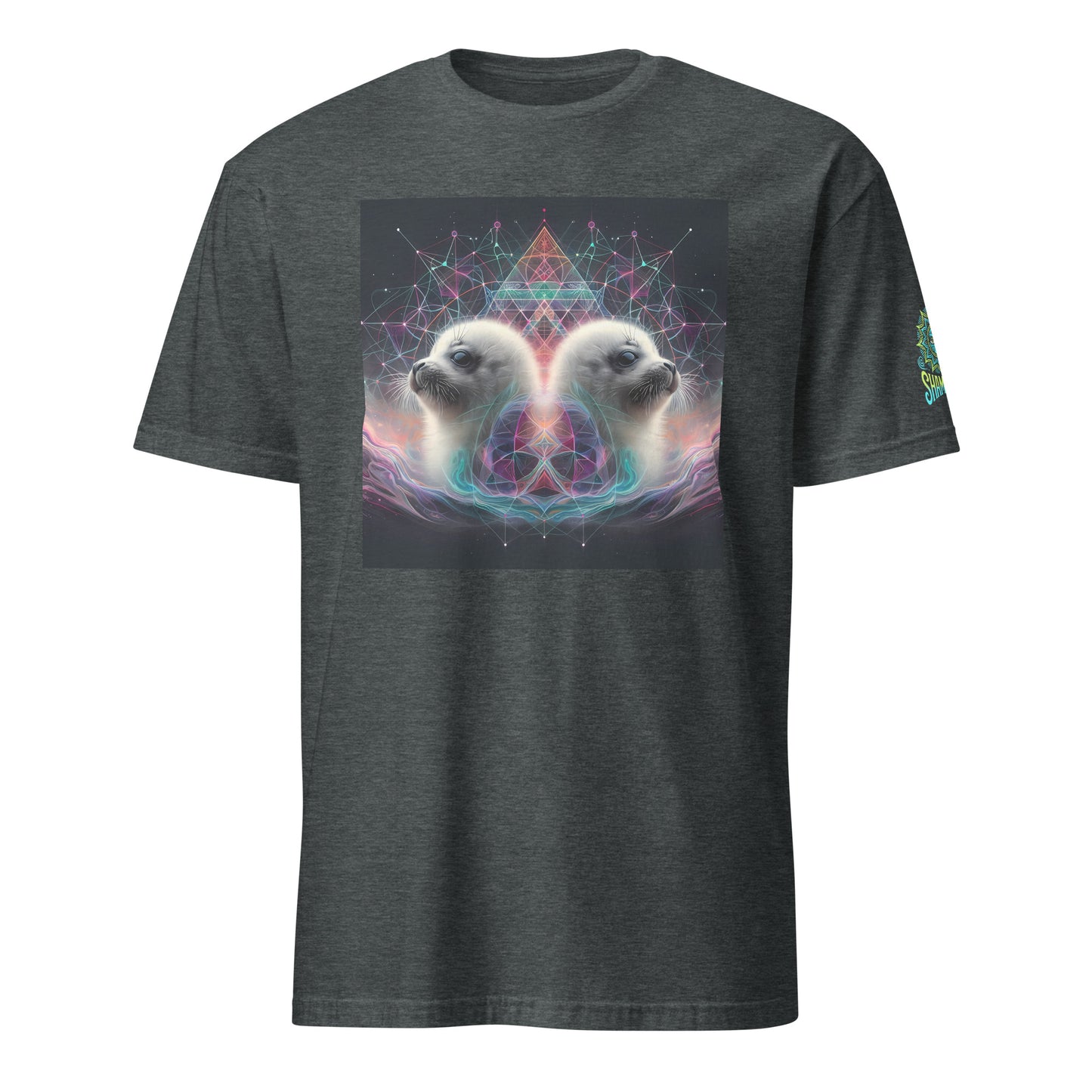 Seal Fractal Geometric Triangle Unisex Tee